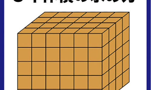 ５年算数「直方体や立方体の体積　第２時」体積の求め方！授業で使える教材付き