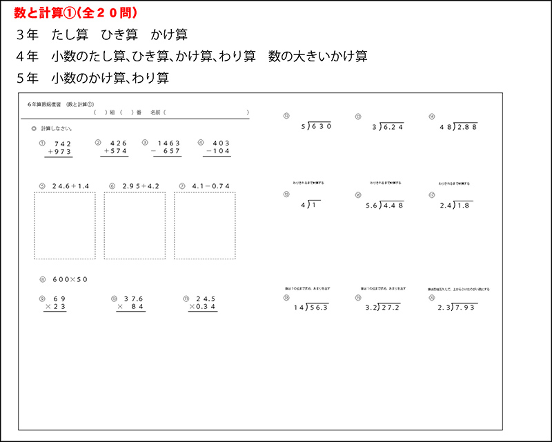 6年間の算数総まとめができるプリント！「領域別プリント」の最新版